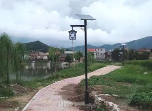 中式太阳能庭院灯案例